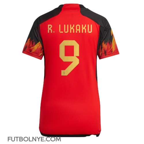 Camiseta Bélgica Romelu Lukaku #9 Primera Equipación para mujer Mundial 2022 manga corta